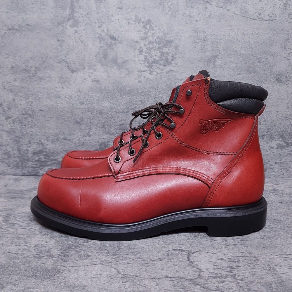 RED WING SHOES 202 Supersole 6" Soft Toe Boots Mens Size 11.5 Brown